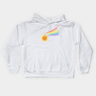 Rainbow sunshine Kids Hoodie